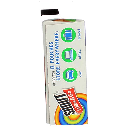 Image of Shout Wipe & Go Instant Stain Remover - 12 CT
