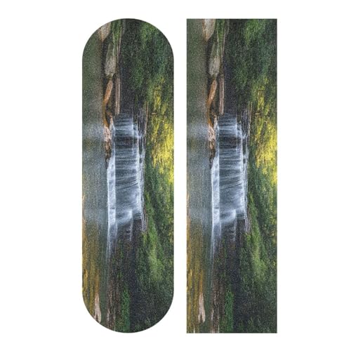CZXW Waterfall Landscape Skateboard Grip Tape Non-Slip Longboard Griptape Skate Board Tapes Sheet for Decor 44