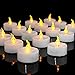Homemory 24-Pack Flameless LED Tea Lights Candles Battery Operated, 200+Hour Fake Electric Candles TeaLights for Votive, Halloween, Ofrenda, Diya, Wedding Centerpiece Table Decor, Funeral, Christmas