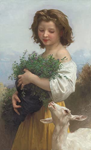 Tableau Un Moment de Repos de Bouguereau, l'élégance poétique d'un poster vintage chez vous