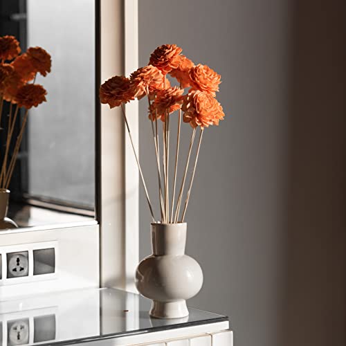Image of Peachy Wood Flowers On Stem (Pack of 10)