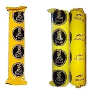 Best Buy Store Magic Coal, 8 Disc Roll Hookah Coal, Odorless and Smoke Free, Imported Alfandi Hookah Charcoals (3)