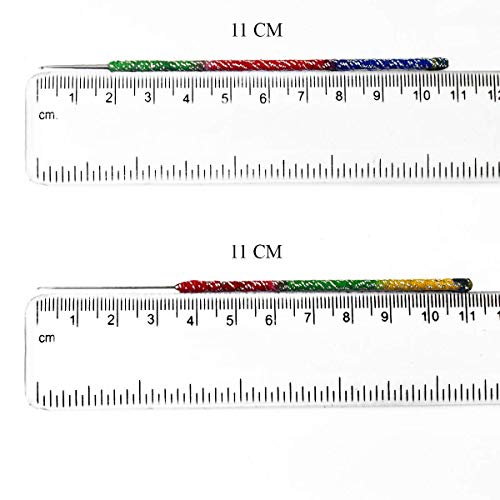 Embroiderymaterial 15 Colors Round Glass Seed Beads Mix with Festive Aari Needle Set (4 pcs) – for Aari Embroidery, Jewelry Making, Maggam Work, Beadwork, DIY Crafts, Home Décor & Festive Decoration