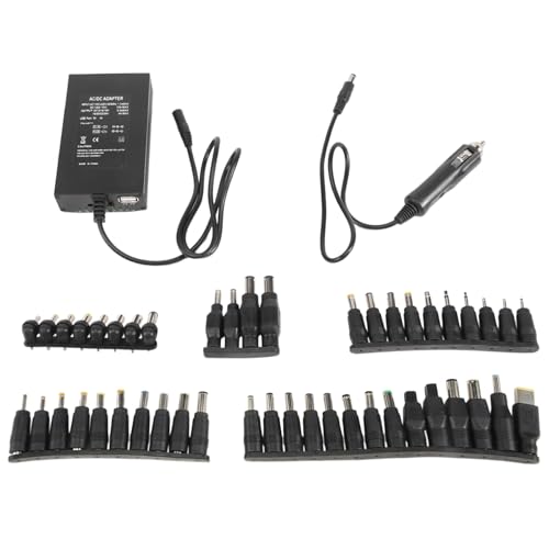 Chargeur de voiture réglable pour ordinateur en voyage avec alimentation universelle 100W