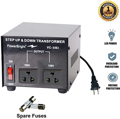 300 Watts Japanese Voltage Transformers, Step Up and Down Japan Converter, can be Used in 120 Volt and 100 Volt Countries, Convert from 120V to 100V and 100V to 120V2