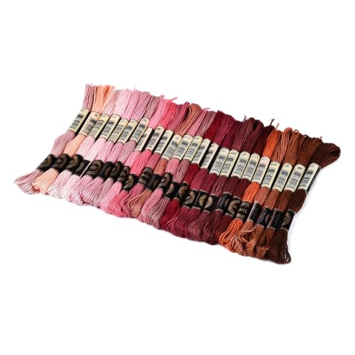 Image of FASHEWELRY 24 Skeins Embroidery Floss Thread 1mm Cross Stitch Thread
