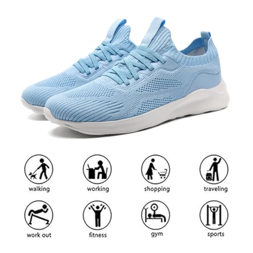 Image of DLWKIPV Womens Slip on Walking Tennis Shoes for Women Work Running Athletic Gym Sports Sneakers Lightweight Casual Shoe