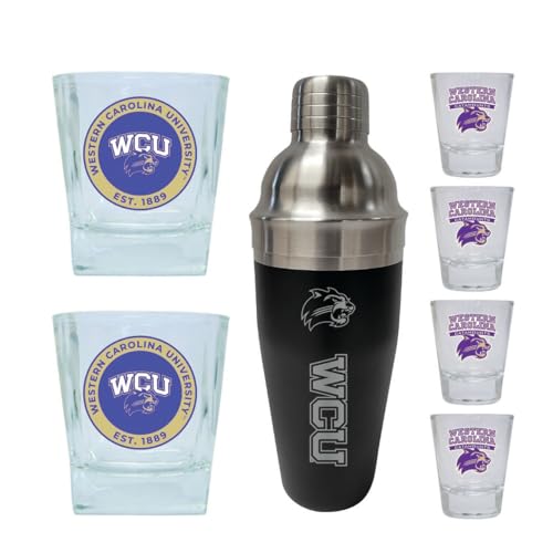 Set de bar Western Carolina University 7 piezas cristal