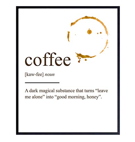 Coffee Definition Wall Art Poster Print