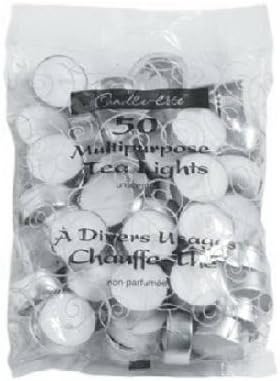 Candle Lite 4231595 Tea Light Candles, 50-Pk. - Quantity 6