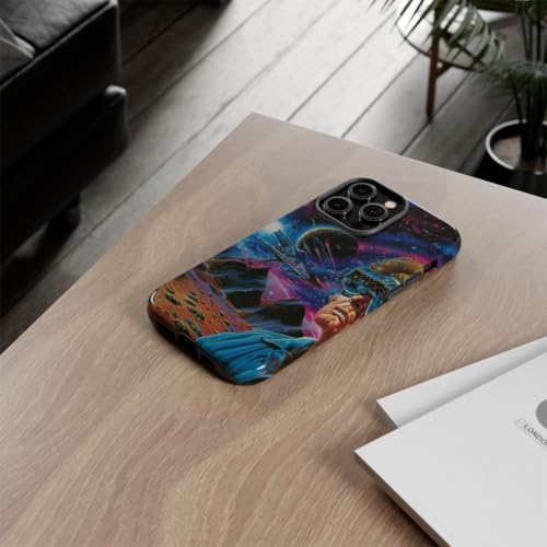 Coque rigide Space Battle bleu iPhone 14 Pro Max pour protéger des chutes - 4