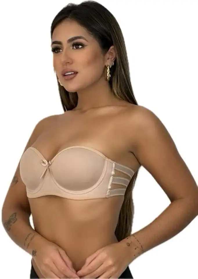 Sutiã Com Bojo Tomara Que Caia Reforçado 3 Tiras