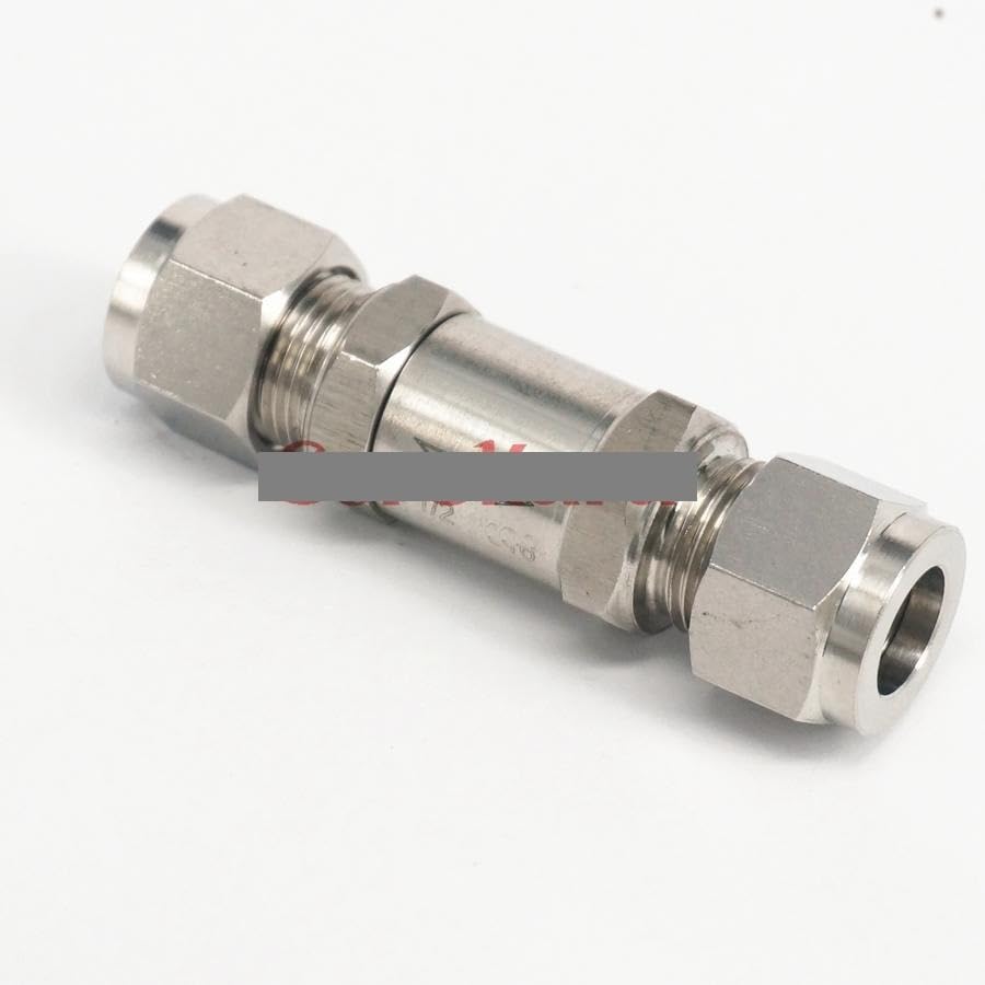 Fit 3/8" OD Tube 304 Stainless Steel One Way Check Valve Non-Return in Line Compression Valve