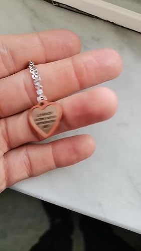 Collana Donna KIDULT 'La Felicità è Stare Con Le Persone Che Ami' - Family: Ciondolo Cuore Satinato In Acciaio 316L, Catena Groumette 80 Cm. Gioiello Ipoallergenico E Significativo.