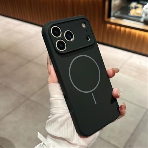 iPhone 17 Air Pro Max�p �}�O�l�b�g���V���R���t���[���P�[�X iPhone 13 14 15 16 Plus�p �ی�o�b�N�J�o�[ �u���b�N �}�O�l�b�g���P�[�X iPhone 13�p