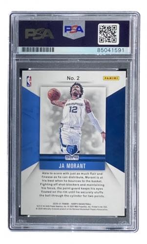 Amazon.com: Ja Morant Signed 2020-21 Panini Hoops #2 Grizzlies