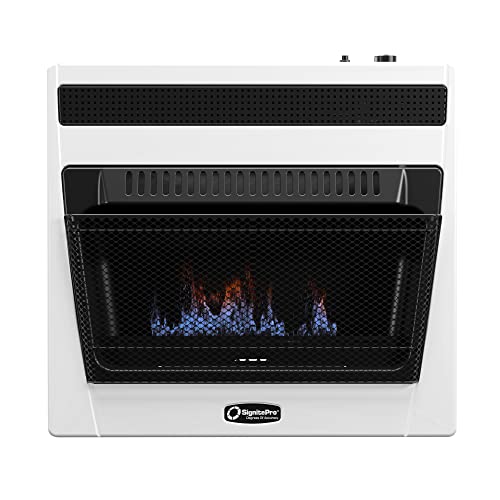 Vent-Free Blue Flame Natural Gas Room Heater - 30k BTU Ventless Gas Heater to Warm Your Space - Gas Heaters for Home, Garage, Shop, and RV - Natural Gas Heaters for Indoor Use