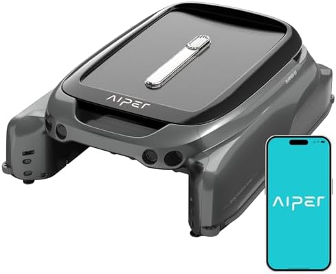 AIPER Surfer S1 Énergie Solaire Écumeur Robot Piscine, Support AP...