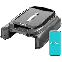 2024 Upgrade AIPER Surfer S1 Solar Powered Robotic Pool Skimmer with APP Support, Monitor Pool Temperature, 12 Hour Battery Life, Dual Charging Modes, Ideal for All Swimming Pool Types