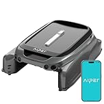 AIPER Surfer S1 Robot Solaire Skimmer de Piscine, 20 H Autonomie, Double Option de Charge, APP & Moniteur de Température, Robot Piscine de Surface sans Fil, avec Moteurs Tolérant Le Chlore et Le Sel