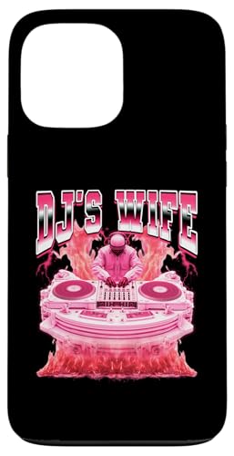 Tocadiscos DJ's Wife Disc Jockey Estilo Bootleg de los 90 Carcasa para iPhone 13 Pro MAX