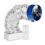 QA-Deluxe 3300 Includes Plug & Play Wireless 2-Speed Temperature/Timer Remote Control | R5 Insulated Damper | Energy Efficient Whole House Fan | 2-Story Homes to 1450 sq ft & 1-Story to 950 sq ft