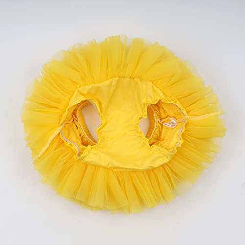 Slowera Baby Girls Fluffy Soft And Smooth Tutu Skirt With Diaper Cover (6-12 Months, Yellow) #TOP4