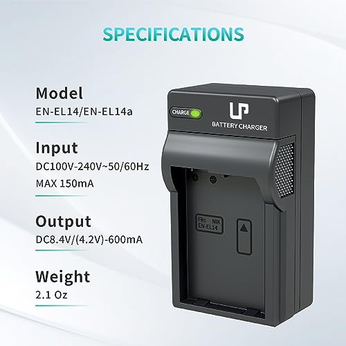 image for LP EN-EL14 EN EL14a Battery Charger, Charger Compatible with Nikon D35