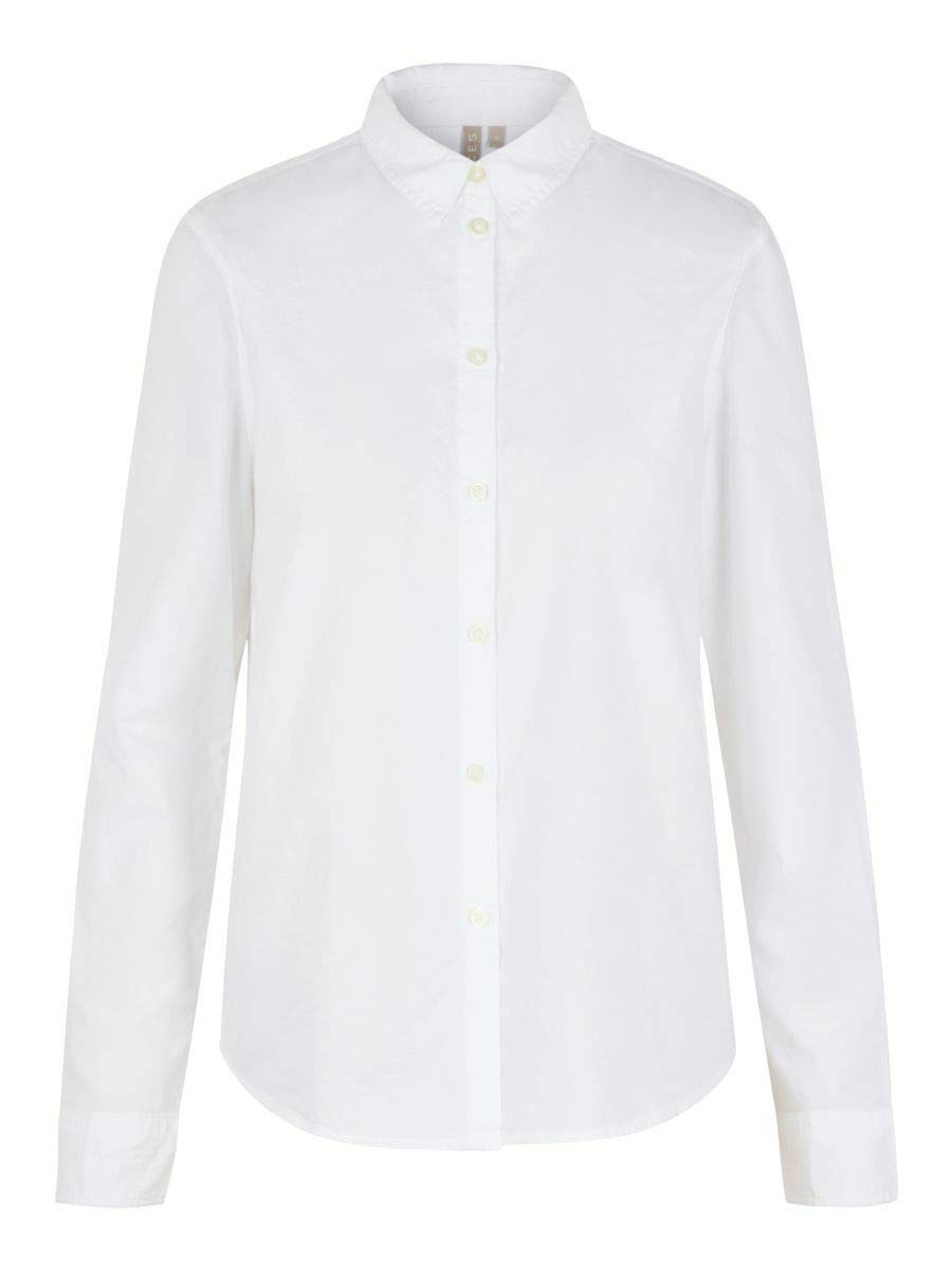Pieces Women's White (Bright White Bright White) Pcirena Ls Oxford Shirt Noos Blouse, M