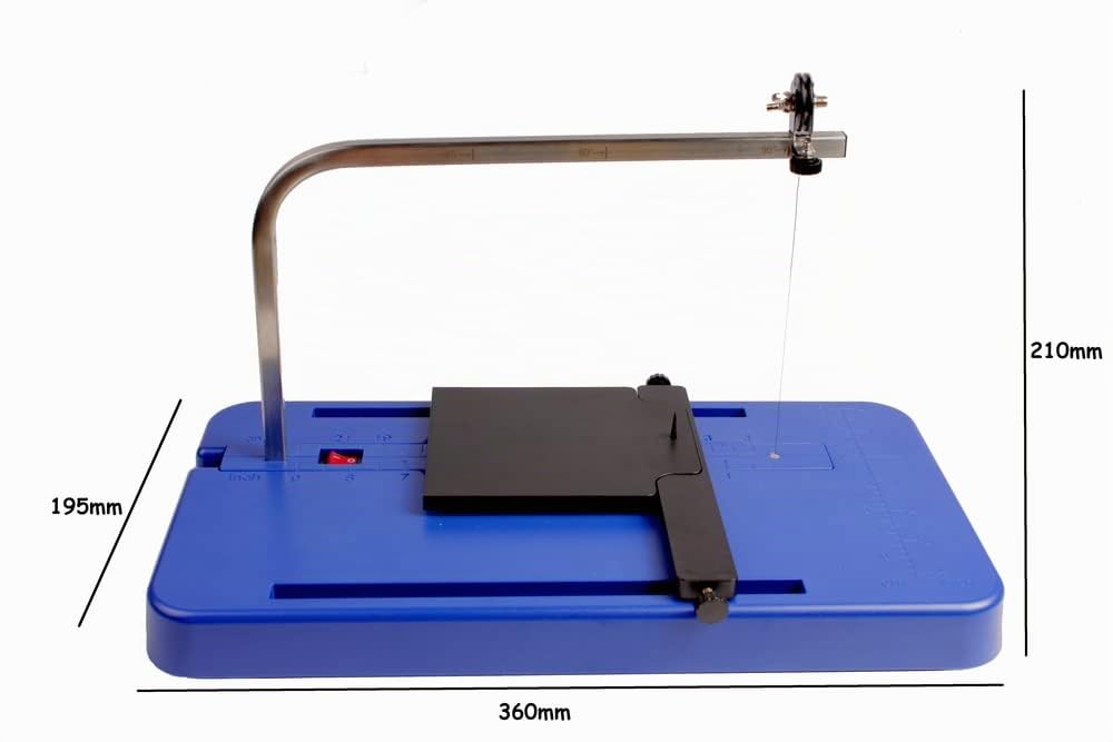 edi-tronic Styroporschneider 20W Styropor Heizdraht Schaum Schneider mit Winkeleinstellung