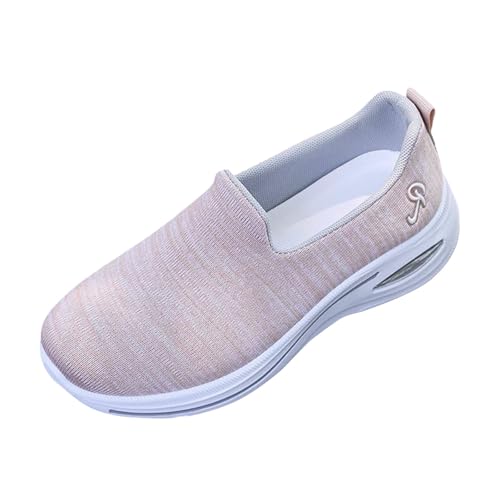 Zapatillas de salud ligeras para mujer con suela ortopédica de punto
