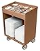 Cambro TC1418157 Tray & Silver Cart Coffee Beige Case of 1