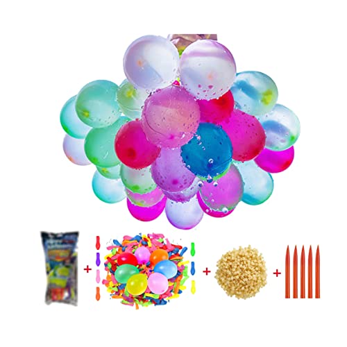 Wasserbomben Selbstschließend,111Stück +1000Stück Ergänzungspaket 60 Sekunden Schnellfüller Wasserbomben Set, Bunt Gemischt Wasser Luftballons,Geburtstagsfeier Strand Party (111Pcs+1000Pcs)