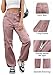 IVIR High Waisted Cargo Pants Women Baggy Wide Leg Womens Pants Y2K Summer Fall Fashion Pink XL