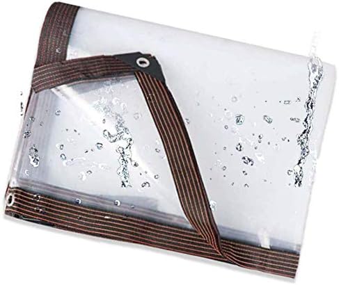 Clear Tarps Heavy Duty Waterproof 7x13 Feet, Transparent Tarp Waterproof with Grommets, Tarpaulin Cover Wat…