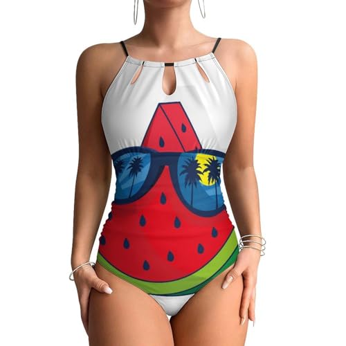 Maillot de bain une pièce pour la plage et piscine imprimé melon d'eau