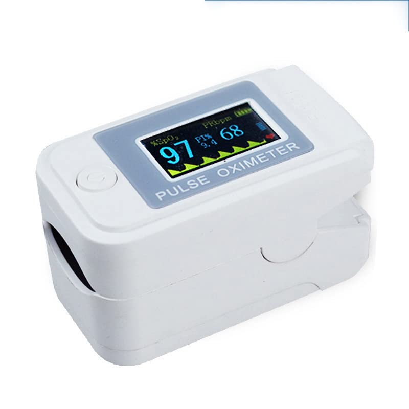 Pulse oximeter LK89 Fingerclip-type Pulse oximeter for measuring pulse and oxygen saturation (SpO₂), heart rate (pulse) and perfusion index (PI) (white) (White)