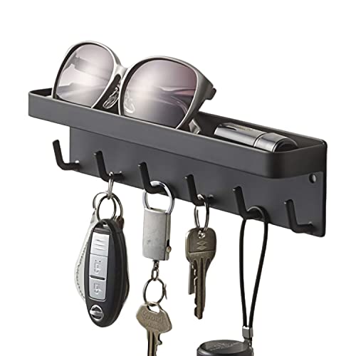 Llavero para Pared, Ganchos para Llaves Montados en La Pared, Organizador de Correo y Llaves de Metal, Soporte Llaves Pared, Colgador Llaves Pared Metal, Llavero Hierro Montado Pared, Para Baño Cover