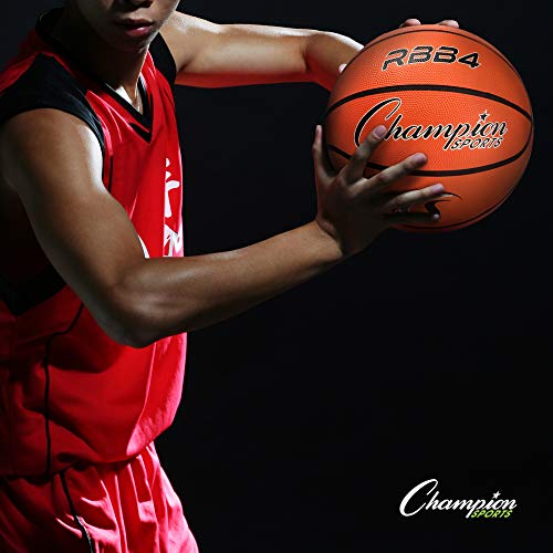 Image of Champion Sports Official Heavy Duty Rubber Cover Nylon Basketballs
