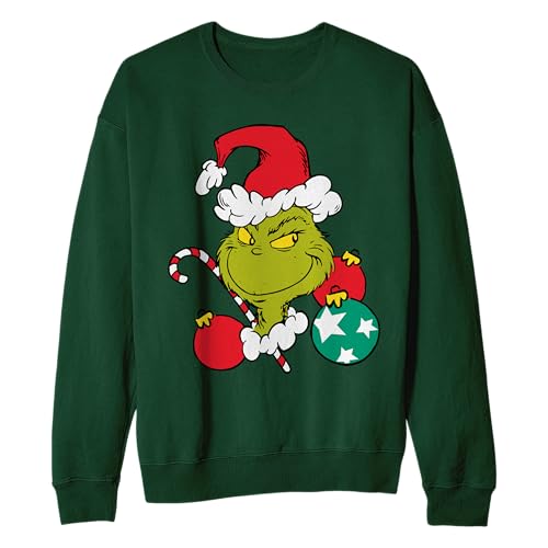 Isaac Morris Limited The Grinch Definitely Naughty Kids and Adult Sized Crewneck Sweatshirt2