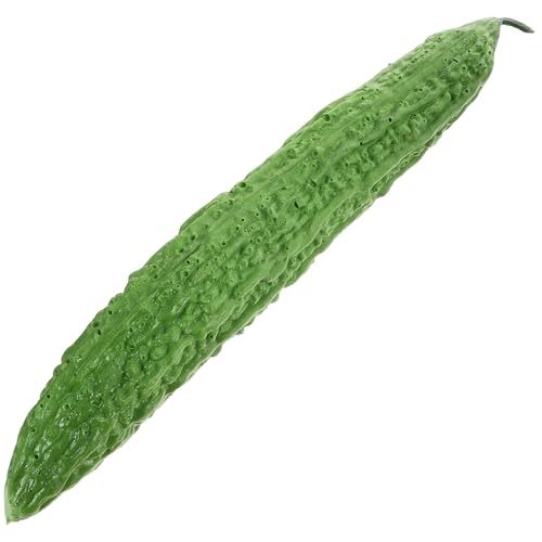LAPYAPPE 高精細リアル苦瓜模型 キッチン装飾用フェイク野菜モデル 食品撮影用小道具 インテリア野菜ディスプレイ用