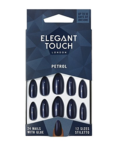 Colour Nails - Petrol (Navy) - Stiletto Shape
