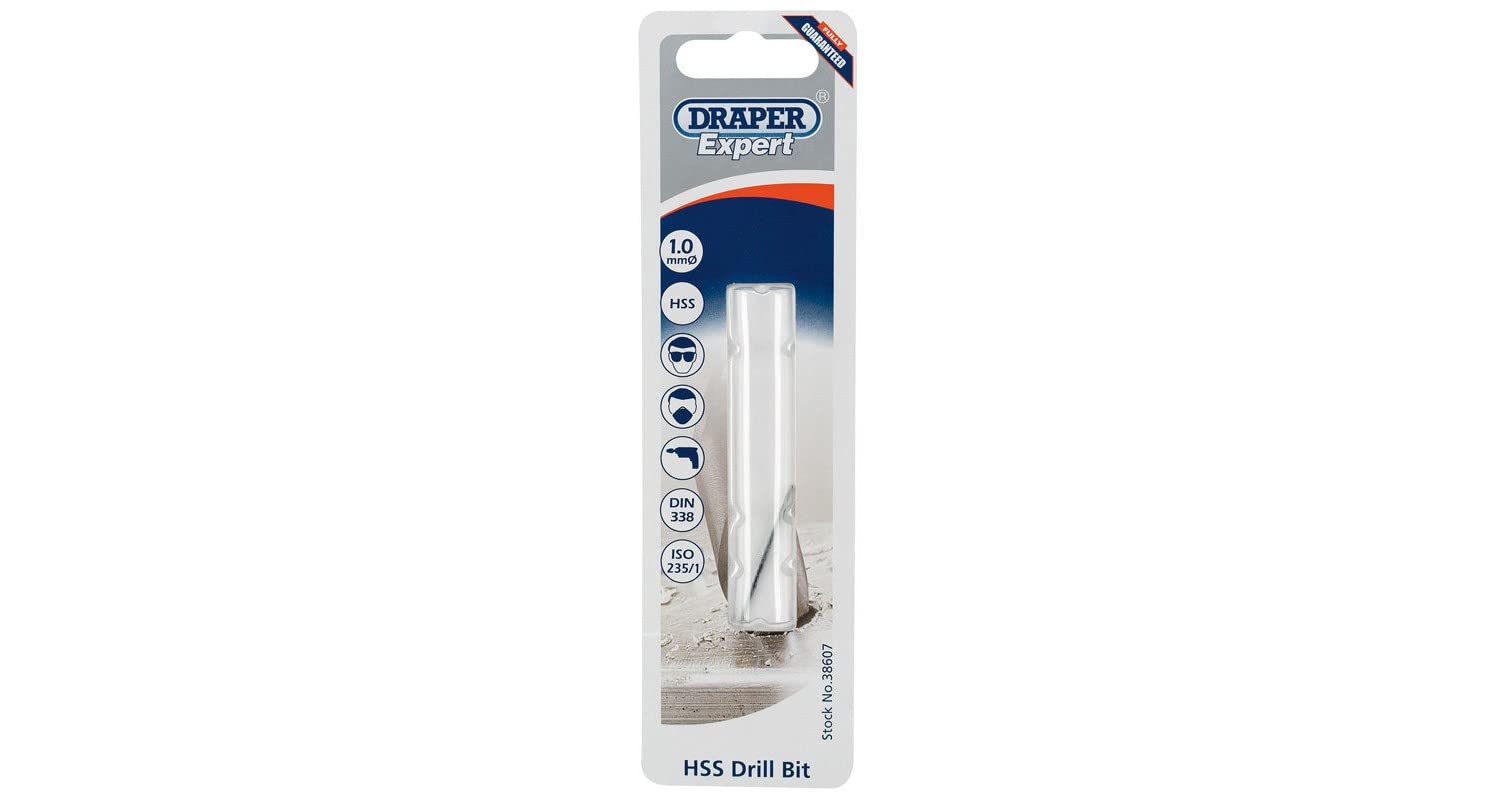 Draper H29MPB Expert HSS Drill, Blue, 1.0 mm