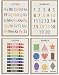 ZPJLRFC 4Pcs Nursery Classroom Canvas Wall Art Educational Preschool Learning Posters Artwork Shapes Colors Numbers Alphabet Painting Pictures Wall Decor for Playroom Home Decoration 12x16in Unframed