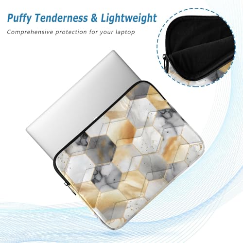 Funda para portátil 13-14 pulgadas con diseño mármol blanco miniatura 5