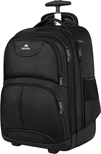 Business Laptop Rucksack Mit Rollen - Handgepäck Trolley Für Arbeit & Reisen