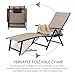 Kozyard Cozy Aluminum Reclining Lounge Chair - Perfect for Beach, Yard, Pool, Deck, and Patio - Outdoor Chaise Lounge with Drink Holder, Weather Free, Adjustable - Assemble-Free(1 Pack, Beige)