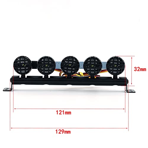 Luces LED RC Coche de 5 piezas para Trax4 y Axial SCX10 90046 accesorios 3