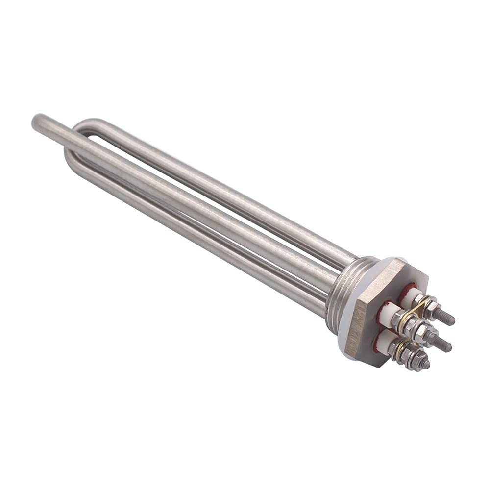 Element grzejny do podgrzewacza wody Części do podgrzewacza wody 12V DC Grzałka 300W 600W 24V 600W 36V 1200W 48V 1500W 1 cal śruba BSP Element grzewczy do energii słonecznej wiatrowej(Gray,24v 600w)