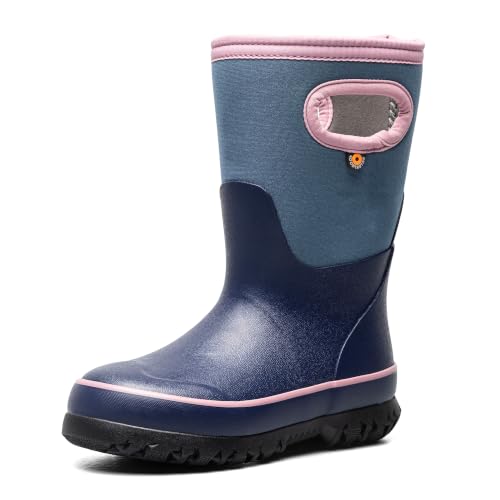 Image of BOGS Grasp Kids Waterproof Rain Boots, Insulated Winter Snow Boots | Winter Boots, for Rain, Snow & Mud with Easy Pull-On Handles for Toddlers, Boys & Girls, All-Weather Protection